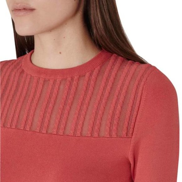 Reiss Kadriana Coral Stretch Knit Bodycon Dress - Picture 5 of 5